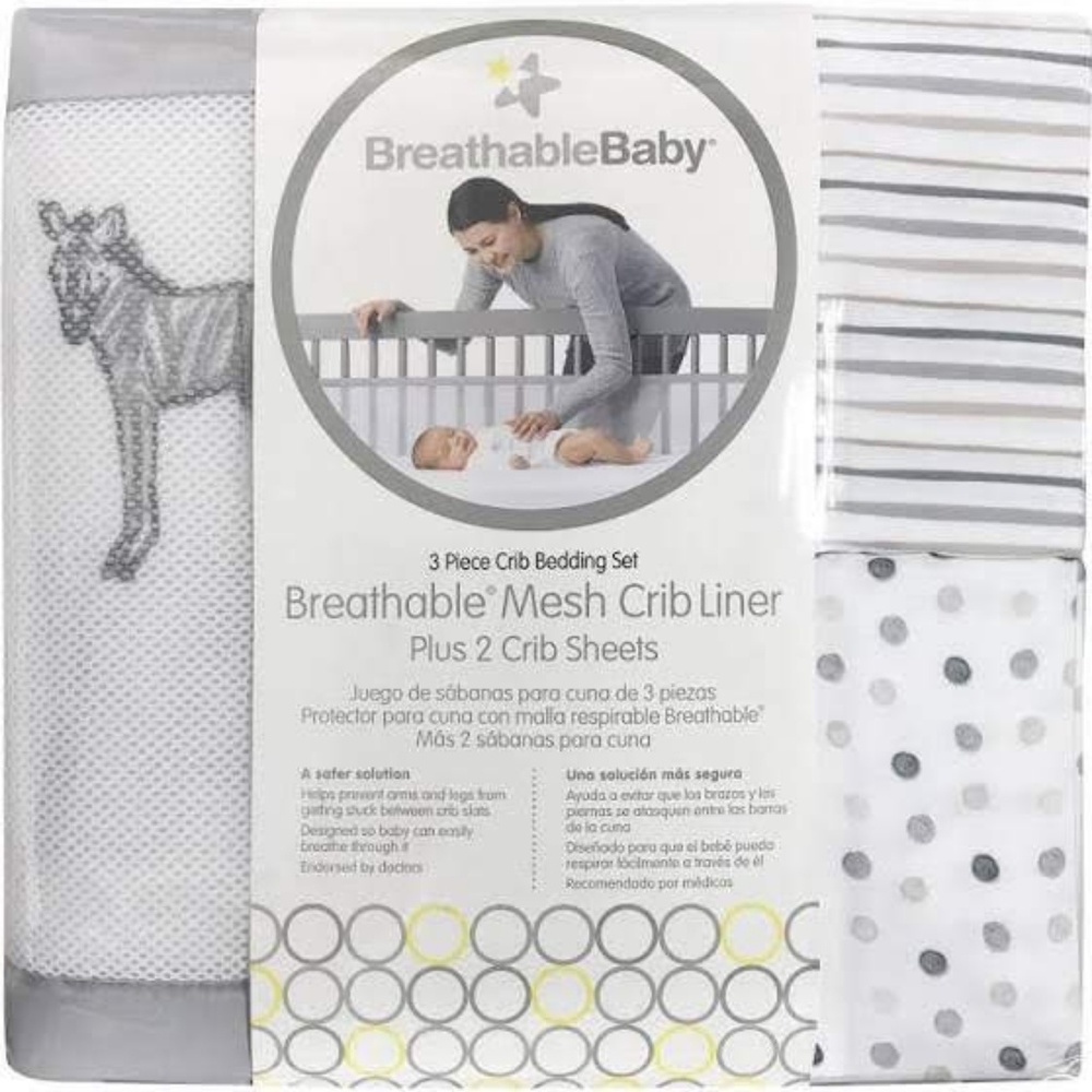 Breathable Baby Mesh Crib Liner